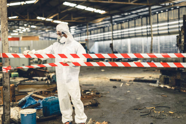Professional Infectious Disease Decontamination technician working in Brookeville, MD